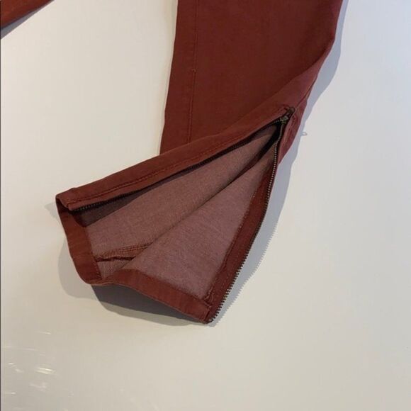 Sanctuary Fast Track Zip Chino in Rust Size 27 - Picture 5 of 11